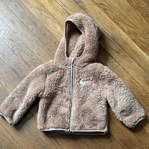 Nike Tan Fleece Kids Hoodie